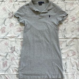 Ralph Lauren Polo mesh mini dress gray XS